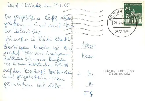 AK / Ansichtskarte Unterwoessen mit Geigelsteingruppe Chiemgauer Alpen Unterwoessen