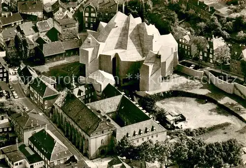 AK / Ansichtskarte Neviges_Velbert Neue Wallfahrtskirche Fliegeraufnahme Neviges Velbert