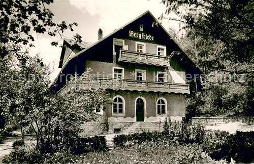 AK / Ansichtskarte Oberwarmensteinach Berliner Schullandheim Haus Bergfriede Oberwarmensteinach