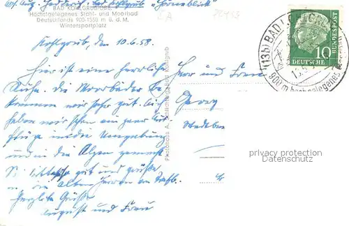 AK / Ansichtskarte Bad_Kohlgrub Hotel Post Bad_Kohlgrub