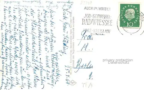 AK / Ansichtskarte Bad_Wiessee mit Kampen und Kirche Bad_Wiessee