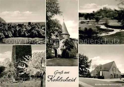 AK / Ansichtskarte Kohlscheid Panorama Stadtturm Kirche Maria Heimsuchung Kohlscheid