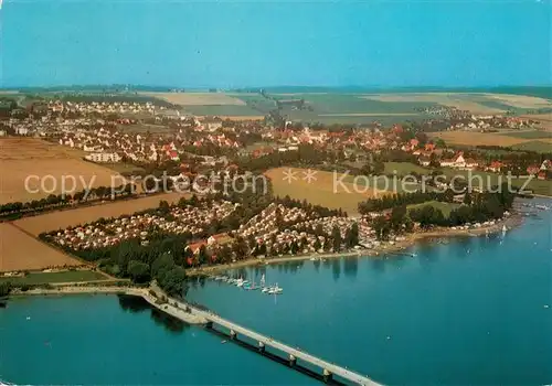 AK / Ansichtskarte Moehnesee Fliegeraufnahme mit Talsperre Moehnesee