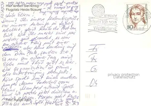 AK / Ansichtskarte Buesum_Nordseebad Flugplatz Heide Fliegeraufnahme Buesum_Nordseebad