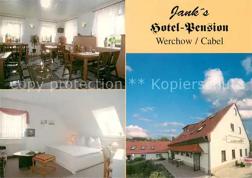 AK / Ansichtskarte Werchow Janks Hotel Pension Gaststube Zimmer Werchow