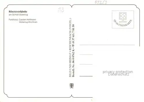 AK / Ansichtskarte Doberlug Kirchhain Klosterschaenke am Schloss Doberlug Gastraeume Doberlug Kirchhain
