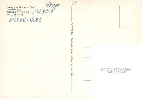AK / Ansichtskarte Gross_Eichholz Gaststaette Goldener Stern Bar Gaststube Speisesaal Gross Eichholz