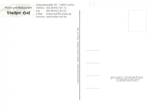 AK / Ansichtskarte Linthe Hotel Restaurant Linther Hof Kirche Weiher Linthe
