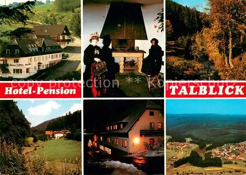 AK / Ansichtskarte Wuerzbach Hotel Pension Talblick Kaminzimmer Panorama Wuerzbach