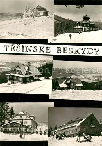 AK / Ansichtskarte Tesinske_Beskydy Turisticka chata Girova Ostry Salajka Bukovec Kosariska Horni Lomna Horsky hotel Tetrev Velky Polom Tesinske Beskydy