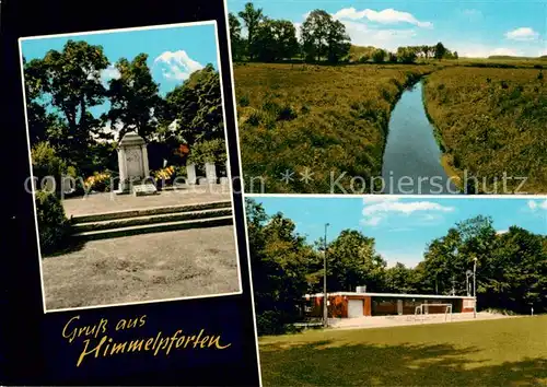 AK / Ansichtskarte Himmelpforten_Niederelbe Gedenkstaette Panorama Fussballplatz Himmelpforten Niederelbe