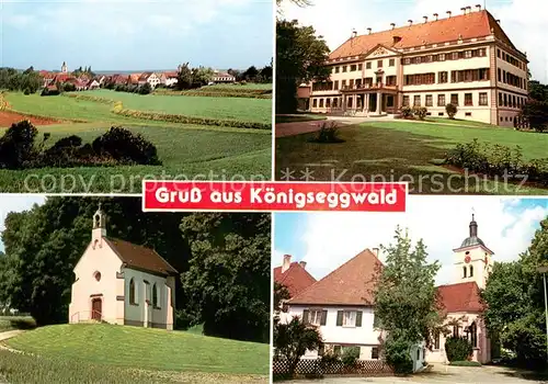 AK / Ansichtskarte Koenigseggwald Panorama Kirchen Hotel  Koenigseggwald