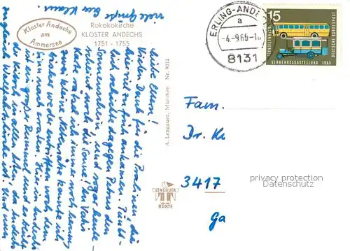 AK / Ansichtskarte Andechs Kloster Andechs Fliegeraufnahme  Andechs