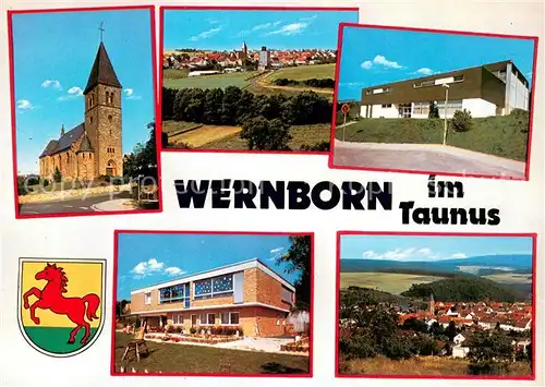 AK / Ansichtskarte Wernborn Kirche Panorama Teilansichten Wernborn