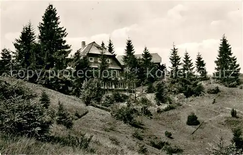 AK / Ansichtskarte Schonach_Schwarzwald Gasthaus zur Schwedenschanze Schonach Schwarzwald