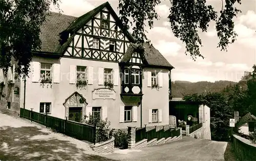 AK / Ansichtskarte Streitberg_Oberfranken Alte Kurhausbrennerei Hans Hertlein Historische Pilgerstube Fraenkische Schweiz Streitberg Oberfranken