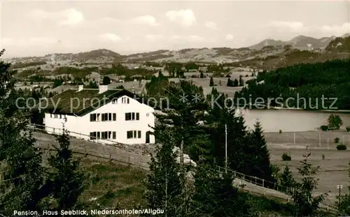 AK / Ansichtskarte Niedersonthofen Pension Haus Seeblick Niedersonthofener See Allgaeu Niedersonthofen