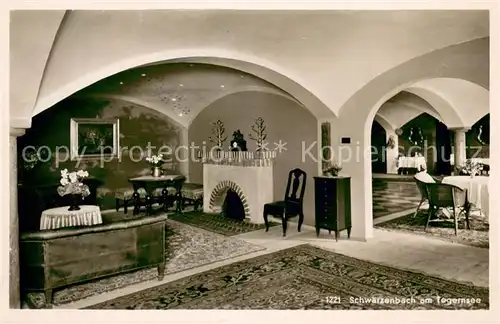 AK / Ansichtskarte Schwaerzenbach_Tegernsee Originelle Gaststaette Gaststube Schwaerzenbach Tegernsee