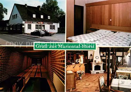 AK / Ansichtskarte Horst_Mariental Hotel Restaurant Alte Wache Kegelbahn Zimmer Gaststube 