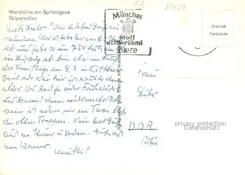 AK / Ansichtskarte Spitzingsee Wurzhuette Spitzingsee