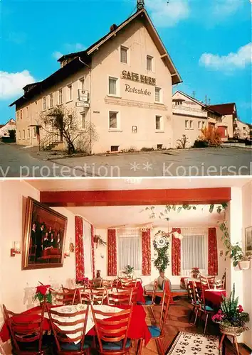 AK / Ansichtskarte Immenstaad_Bodensee Cafe Kern Ratsstube Immenstaad_Bodensee