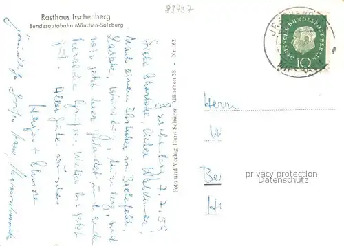 AK / Ansichtskarte Irschenberg Rasthaus Irschenberg BAB Muenchen Salzburg Irschenberg