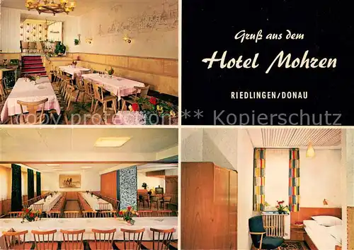 AK / Ansichtskarte Riedlingen_Donau Hotel Mohren Gastraeume Zimmer Riedlingen Donau