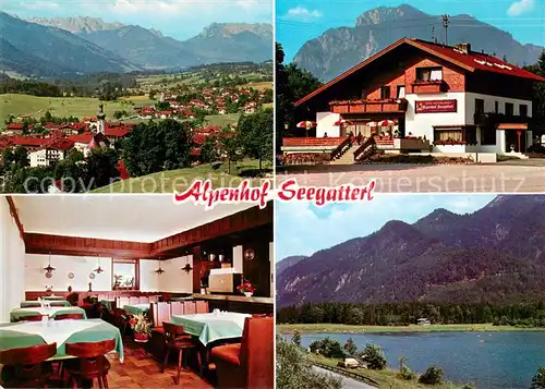 AK / Ansichtskarte Reit_Winkl Alpenhof Seegatterl Panorama Speisesaal Seeblick Reit_Winkl