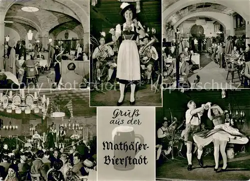 AK / Ansichtskarte Muenchen Mathaeser Bierstadt Gaststaettenbetrieb Details Muenchen