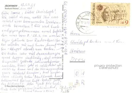 AK / Ansichtskarte Jachymov Radium Palace Jachymov