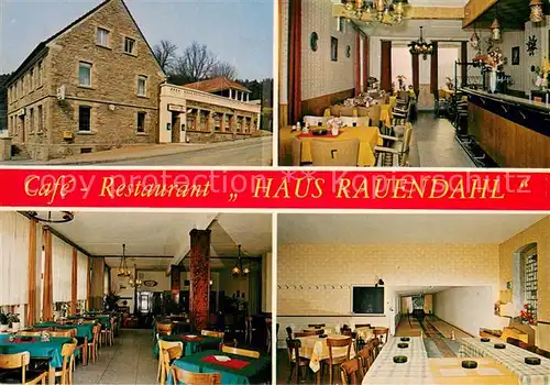 AK / Ansichtskarte Witten_Ruhr Cafe Restaurant Haus Rauendahl Gastraeume Kegelbahn Witten Ruhr