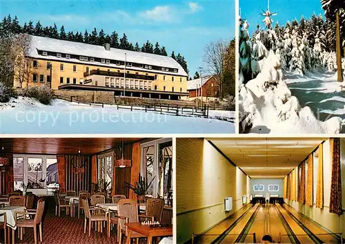 AK / Ansichtskarte Clausthal Zellerfeld Bundesbahn Sozialwerk Speisesaal Kegelbahn Clausthal Zellerfeld