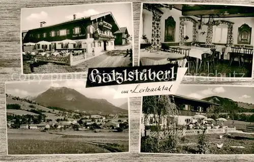 AK / Ansichtskarte Hundham_Miesbach Pension Gaststaette Hatzlstueberl Panorama Leitzachtal Alpen Hundham Miesbach