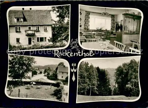 AK / Ansichtskarte Rackenthal_Oberpfalz Gasthof Pension Herta Fischer Gaststube Panorama Rackenthal Oberpfalz