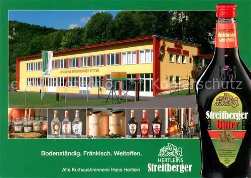 AK / Ansichtskarte Streitberg_Oberfranken Alte Kurhausbrennerei Hans Hertlein Streitberg Oberfranken