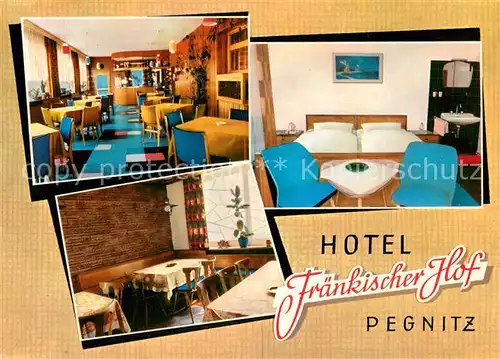 AK / Ansichtskarte Pegnitz Hotel Restaurant Fraenkischer Hof Gastraeume Zimmer Pegnitz