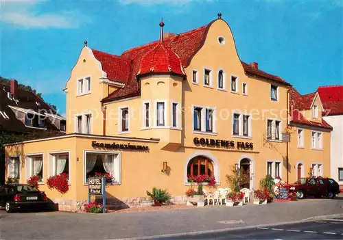 AK / Ansichtskarte Rothenburg_Tauber Hotel Gasthof Goldenes Fass Rothenburg Tauber