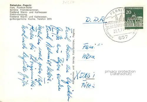 AK / Ansichtskarte Pegnitz Ratsstube Pegnitz Gastraeume  Pegnitz