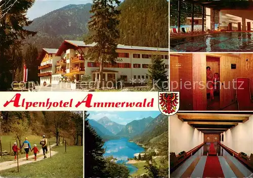 AK / Ansichtskarte Reutte_Tirol Alpenhof Ammerwald Hallenbad Sauna Kegelbahn Waldweg Reutte Tirol