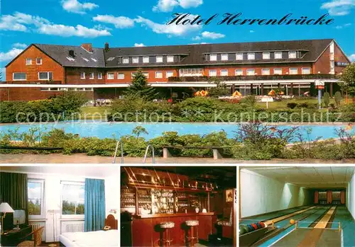 AK / Ansichtskarte Mueden_oertze Hotel Herrenbruecke Zimmer Bar Kegelbahnen Mueden oertze