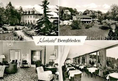 AK / Ansichtskarte Eppenhain Kurhotel Bergfrieden Garten Restaurant Eppenhain