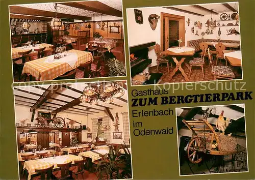 AK / Ansichtskarte Erlenbach_Bergstrasse Gasthaus zum Bergtierpark Restaurant Erlenbach_Bergstrasse
