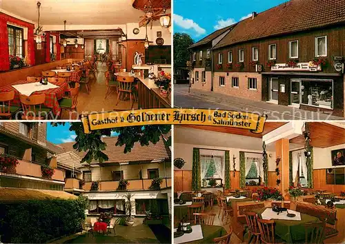 AK / Ansichtskarte Bad_Soden Salmuenster Gasthof Goldener Hirsch Restaurant Bad_Soden Salmuenster