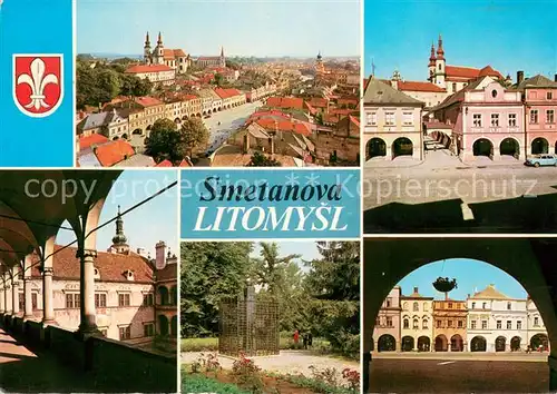 AK / Ansichtskarte Litomysl Panorama Arkady Ruzovy Cast namesti U Rytifu Litomysl