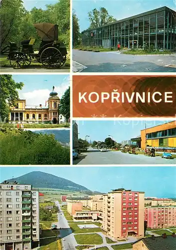 AK / Ansichtskarte Koprivnice Automobil President Muzeum Tatry Lasske muzeum Unica Rade armady Nove sidliste Koprivnice