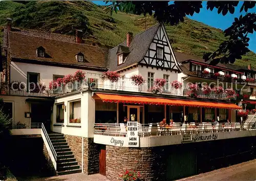 AK / Ansichtskarte Valwig Restaurant Cafe Zum Valwiger Herrenberg Terrasse Cornely Karte Nr. 12916 H Valwig