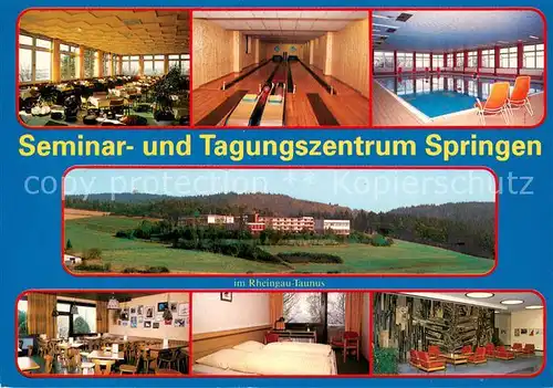 AK / Ansichtskarte Heidenrod Seminar  und Tagungszentrum Springen Restaurant Kegelbahn Hallenbad Heidenrod