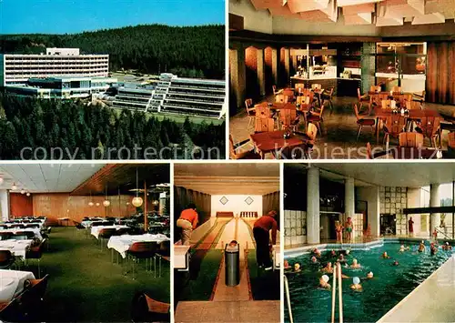 AK / Ansichtskarte Buntenbock Erholungsheim der IG Metall Hallenbad Kegelbahn Buntenbock