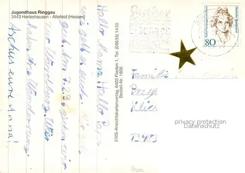 AK / Ansichtskarte Altefeld Jugendhaus Ringgau Gastraum Kegelbahnen Altefeld