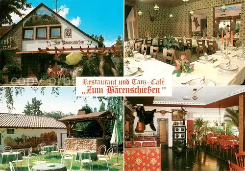 AK / Ansichtskarte Stadtallendorf Restaurant Zum Baerenschiessen Terrasse Stadtallendorf